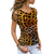 Sexy Leopard Print T Shirts Summer Women Short Sleeve Casual