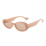 SO&amp;EI Ins Popular Fashion Small Oval Sunglasses Women Vintage Leopard Jelly Color Eyewear Men Trending Sun Glasses Shades UV400 - Vignette | My Léopard