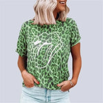 Green Leopard Print T-Shirt - Vignette | My Léopard