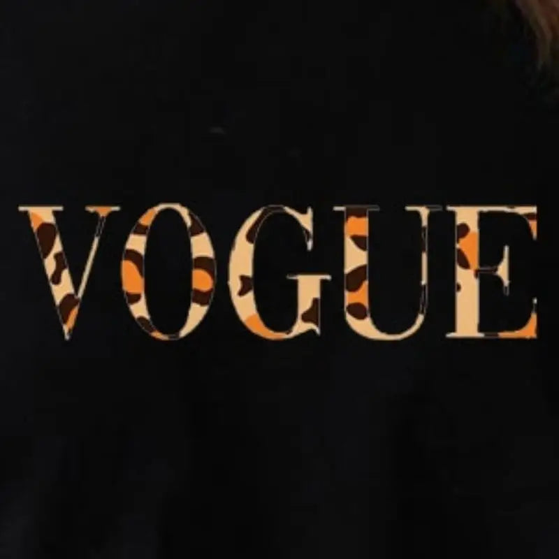 T-shirt Léopard Vogue