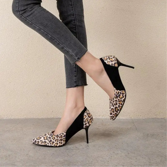 talons léopard bicolore.