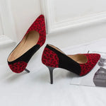 Red Two-Tone Leopard Heels  - Vignette | My Léopard