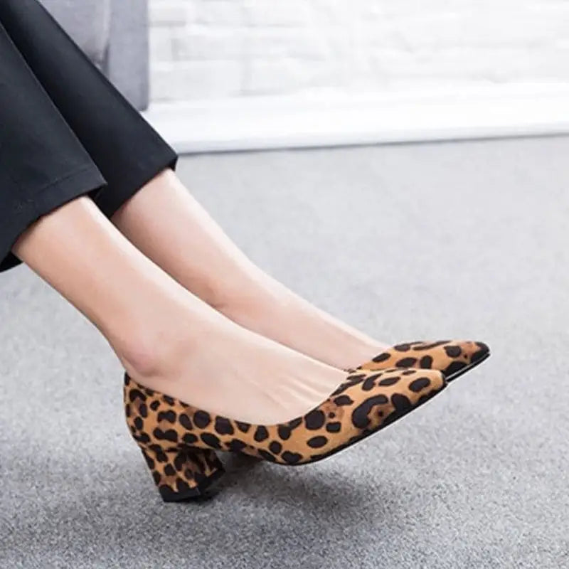 Escarpin leopard petit talon hotsell