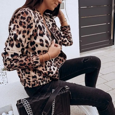 Veste femme léopard.