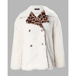 Women's White Leopard Lined Jacket - Vignette | My Léopard