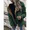 Veste Femme à Doublure Léopard Verte
