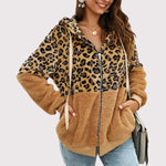 Veste Femme Léopard à Capuche Kaki - Vignette | My Léopard
