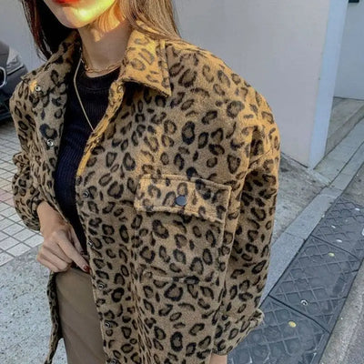 Veste léopard femme.
