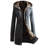 Gray leopard hooded jacket - Vignette | My Léopard