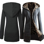 Gray leopard hooded jacket - Vignette | My Léopard